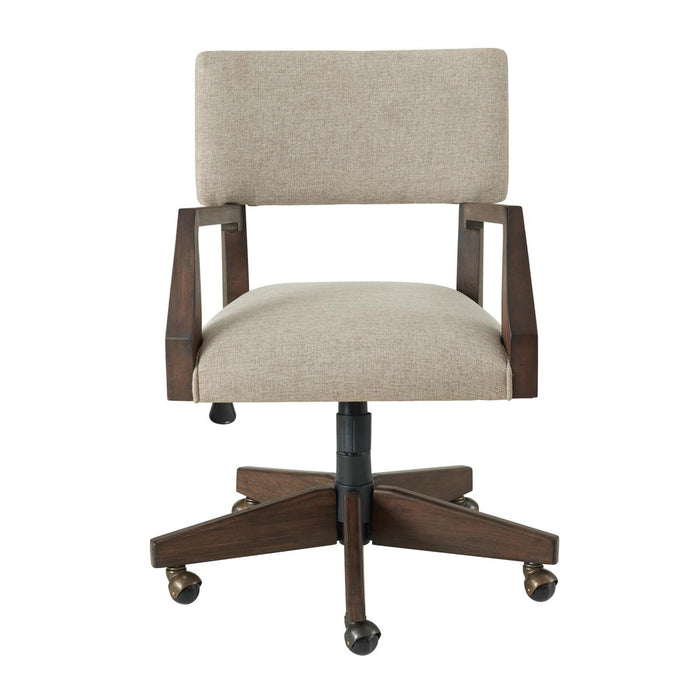 Riverside Sheffield Upholstered Desk Chair in Rich Tobacco
