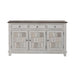 River Place Accent Server in Riverstone White & Tobacco image