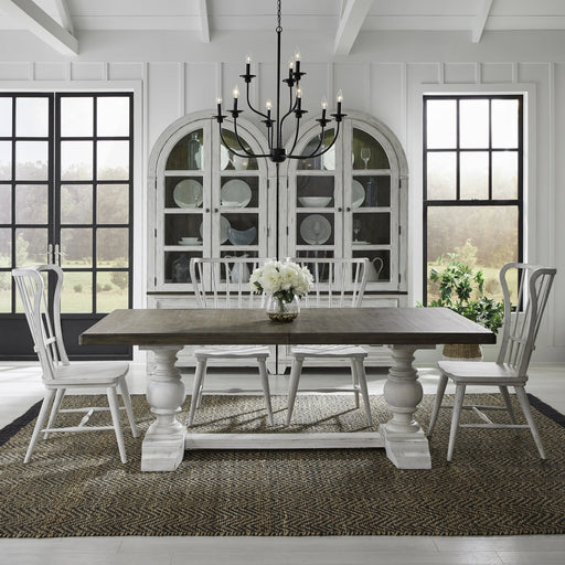 River Place 5 Piece Trestle Table Set image