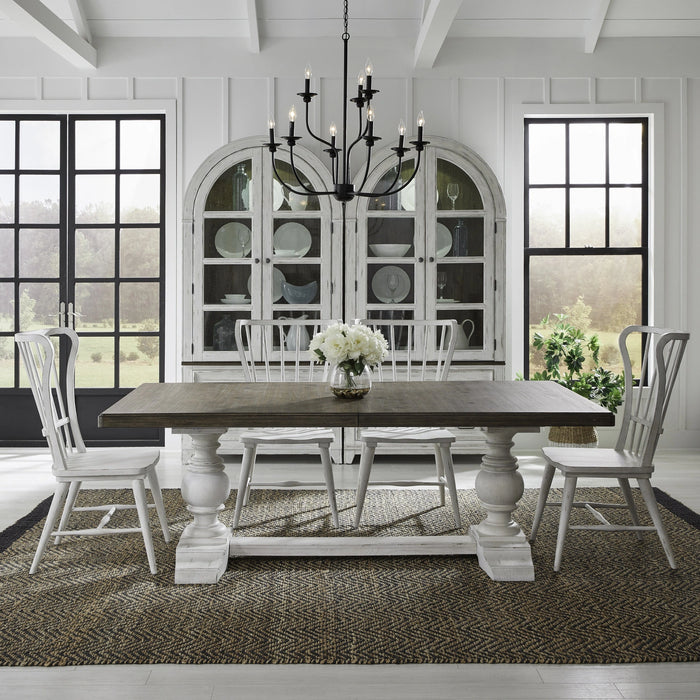 River Place 5 Piece Trestle Table Set image