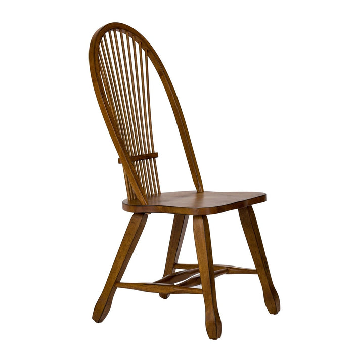 Treasures Sheaf Back Side Chair - Oak image