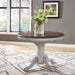 Carolina Crossing Pedestal Table Set- White image