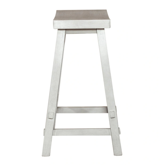 Creations 24 Inch Sawhorse Counter Stool - White image