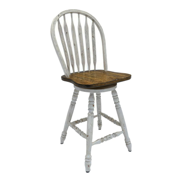 Carolina Crossing Windsor Swivel Counter Chair - White image