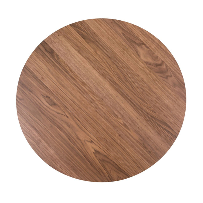 Space Saver Round Pedestal Table in Satin Walnut image