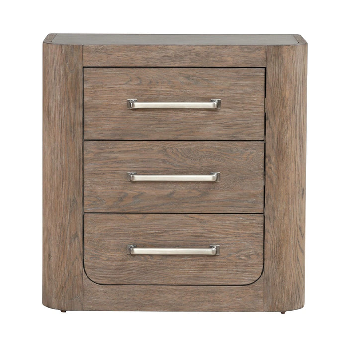 South Bend Nightstand w/ Charging Station in Burnished Clay image