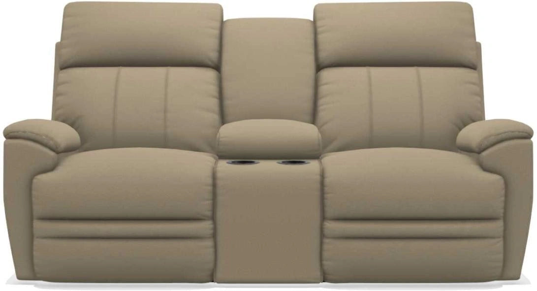 La-Z-Boy Talladega Wicker La-Z-Time Full Reclining Loveseat With Console