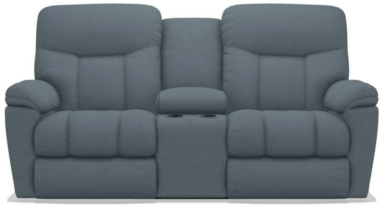 La-Z-Boy Morrison Denim Power Reclining Loveseat with Console