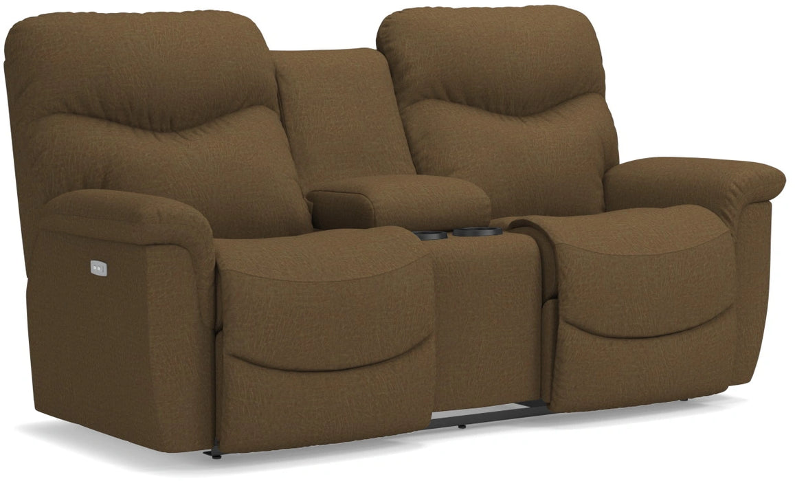 La-Z-Boy James PowerRecline La-Z-Time Full Reclining Console Loveseat