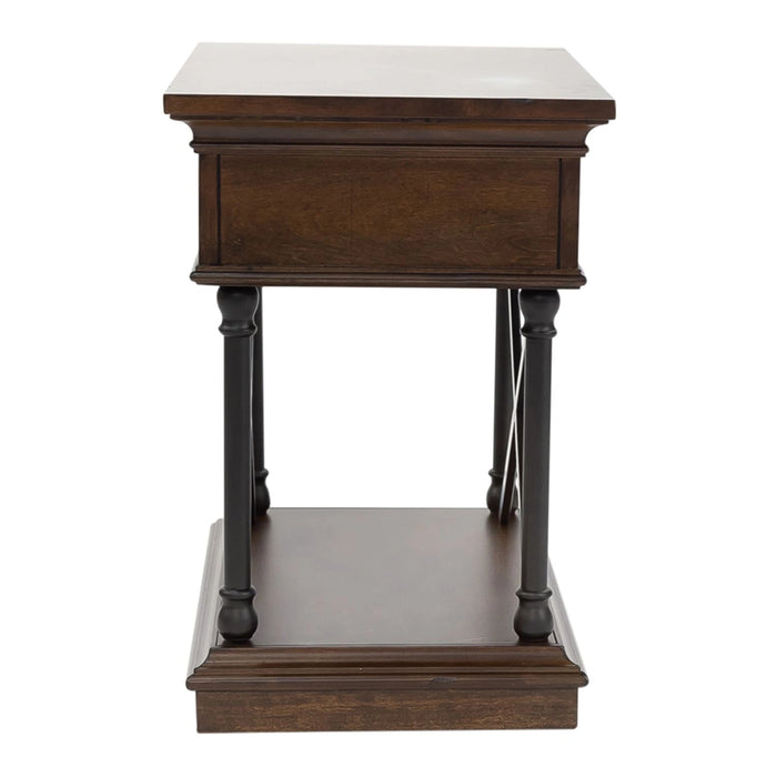 Tribeca Chairside Table in Cordovian Brown image