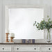 River Place Mirror in Riverstone White and Tobacco image