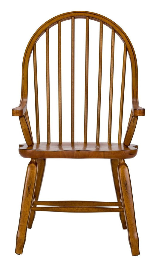 Liberty Furniture Treasures Bow Back Arm Chair in Oak (Set of 2) image