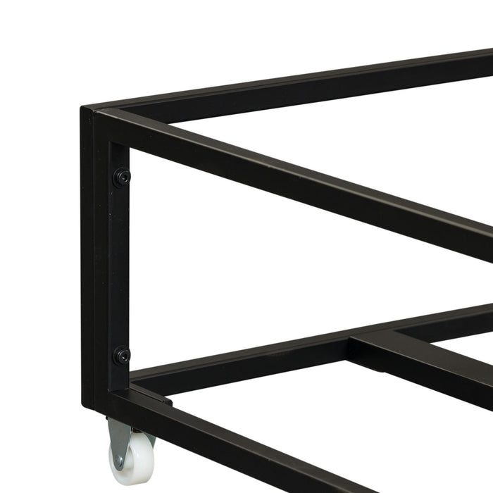 Vintage Series Twin Metal Trundle in Black