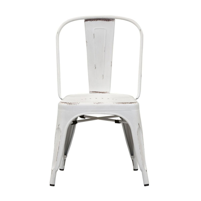Liberty Furniture Vintage Series Bow Back Side Chair in Antique White (Set of 2) image