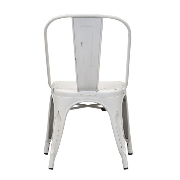 Liberty Furniture Vintage Series Bow Back Side Chair in Antique White (Set of 2)