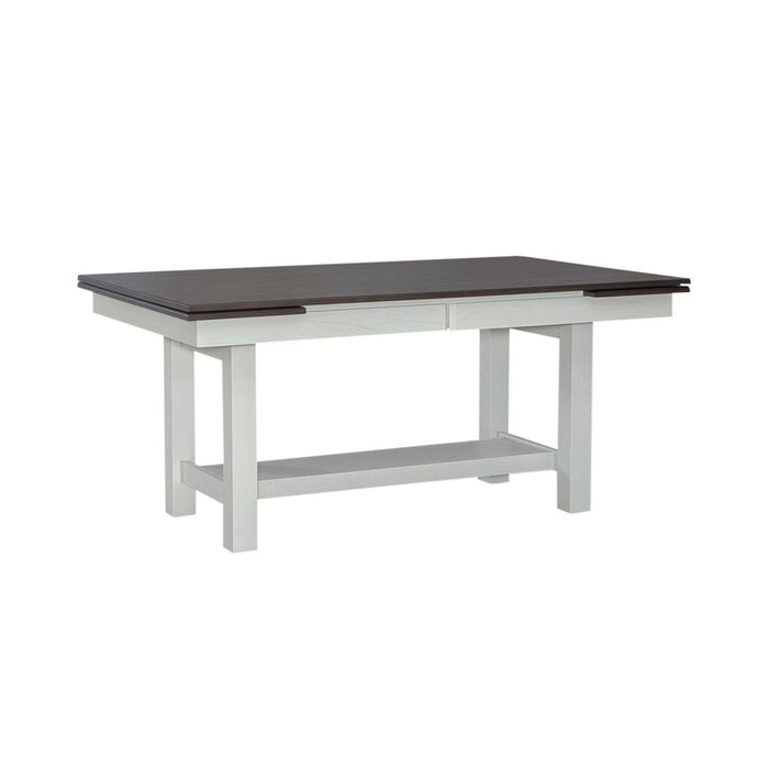 Liberty Furniture Brook Bay Trestle Table in Textured White 182-CD-TRS
