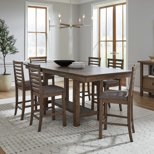 Brook Bay 7 Piece Gathering Trestle Table image