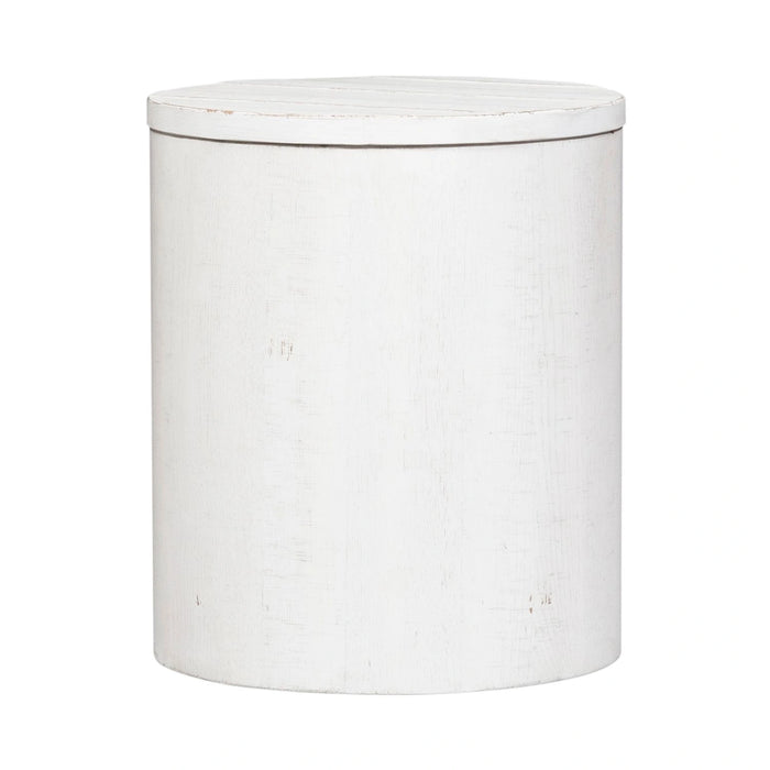 Modern Farmhouse Drum End Table image