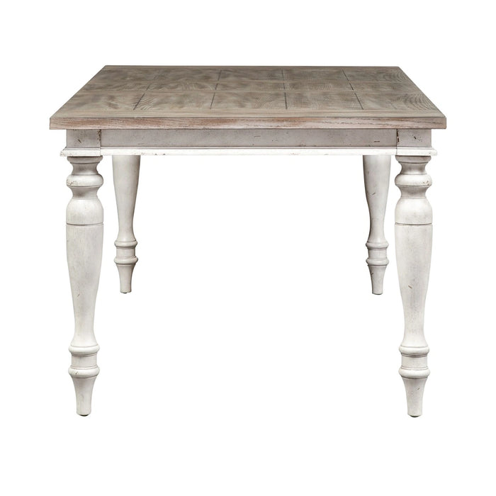 Whitney Rectangular Leg Table in Weathered Gray image