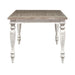 Whitney Rectangular Leg Table in Weathered Gray image
