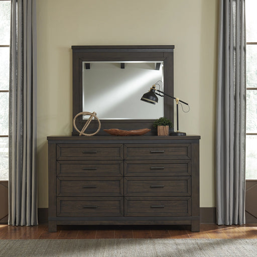 Thornwood Hills Bookcase Bed, Dresser & Mirror, Chest image