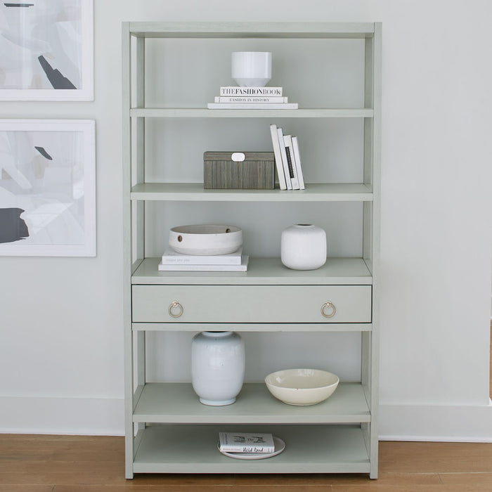 Liberty Furniture East End Accent Bookcase in Green Mist EST SHIP TIME APPX 4 WEEKS image