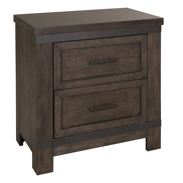 Thornwood Hills Two Sided Storage Bed, Dresser & Mirror, Night Stand image