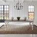 River Place Rectangular Leg Table in Riverstone White & Tobacco image