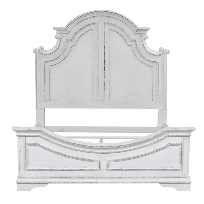 Magnolia Manor King California Panel Bed, Dresser & Mirror, Night Stand