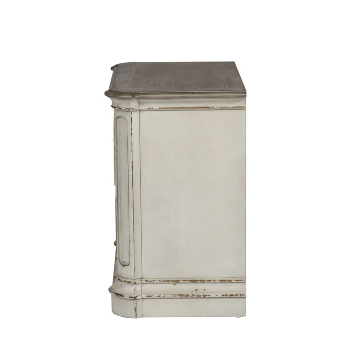 Magnolia Manor Two Drawer Nightstand in Antique White