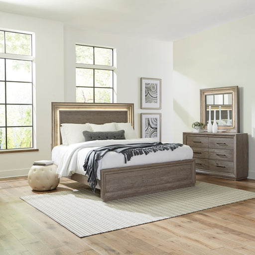 Horizons King California Panel Bed, Dresser & Mirror image