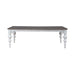 River Place Rectangular Leg Table in Riverstone White & Tobacco image