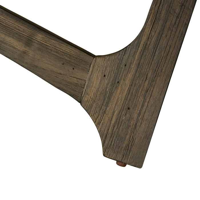 Cascade Oval Cocktail Table in Wire Brush Rustic Brown