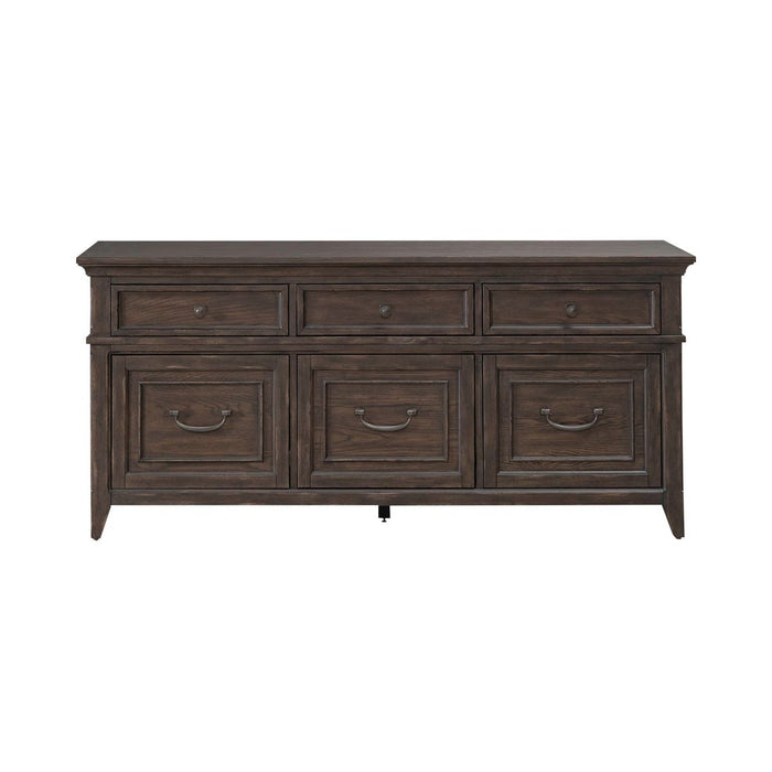 Liberty Furniture Paradise Valley Credenza in Saddle Brown