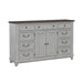 River Place 9 Drawer Dresser in Riverstone White and Tobacco image
