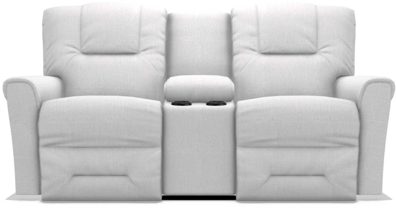 La-Z-Boy Easton Muslin Power Reclining Loveseat with Headrest And Console