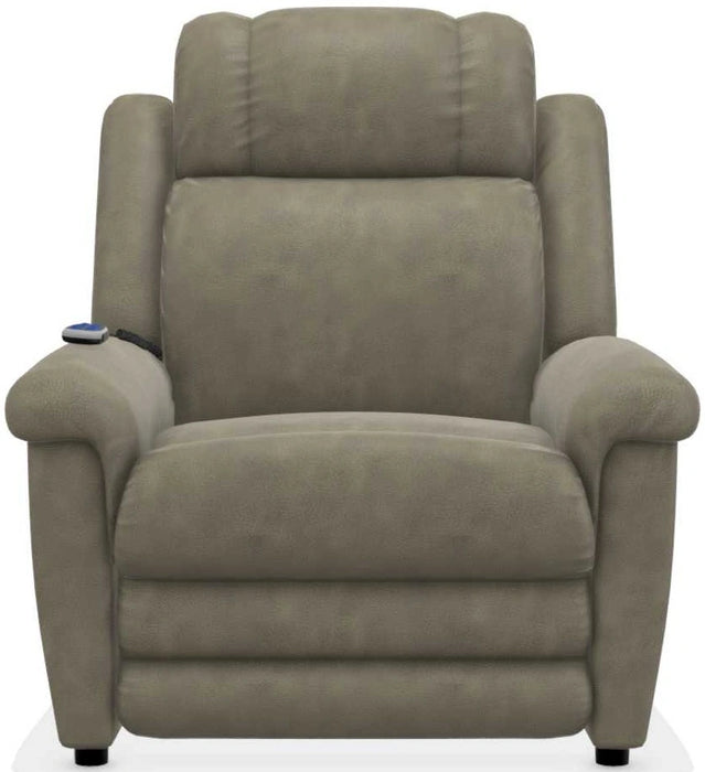 La-Z-Boy Clayton Charcoal Gold Power Lift Recliner with Massage and Heat