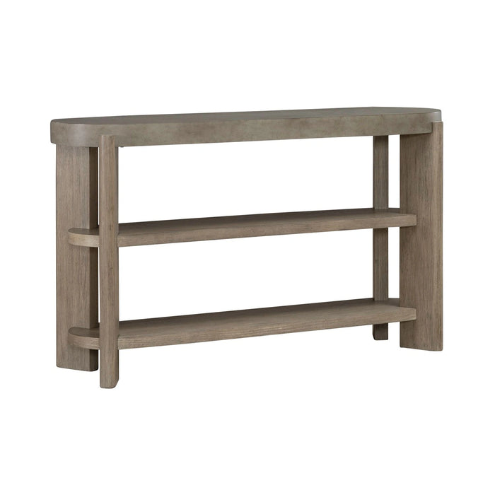 Affinity Sofa Table in Dusty Taupe with Concrete Top image