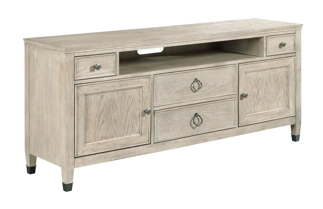 American Drew Vista Biscane Entertainment Console in White Oak