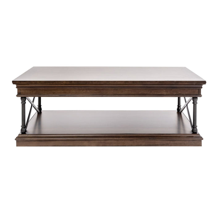 Tribeca Rectangular Cocktail Table in Cordovian Brown