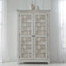 River Place Armoire in Riverstone White and Tobacco image