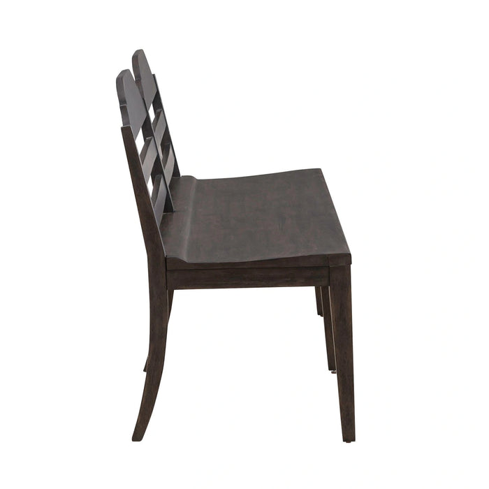 Paradise Valley Ladder Back Bench in Saddle Brown image