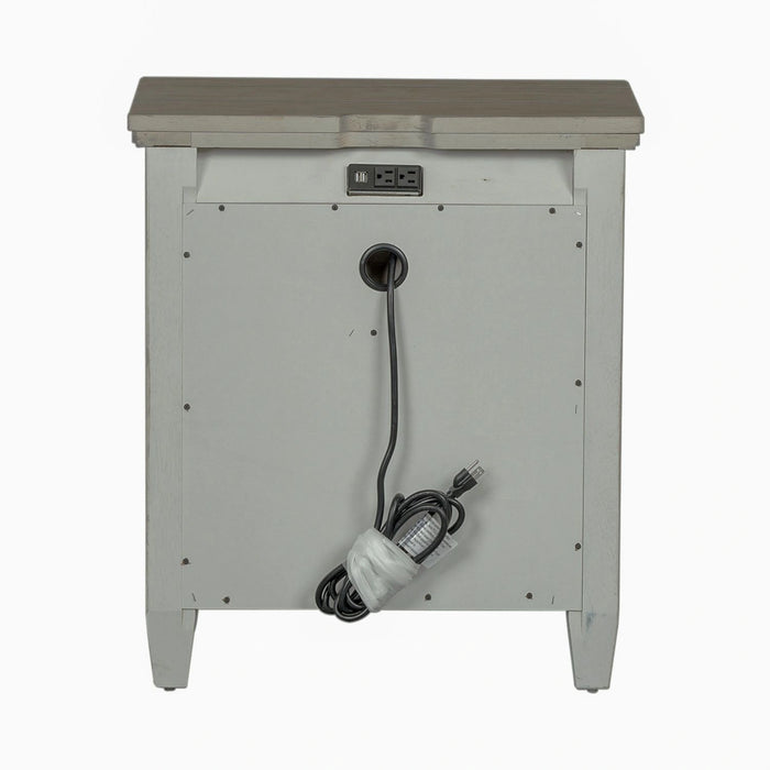 Heartland 2 Drawer Nightstand w/ Charging Station in Antique White image