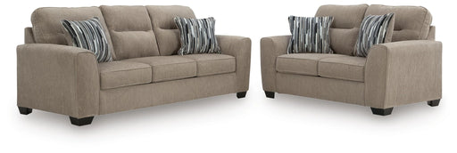 Olten Living Room Set - Mocha 2-Piece: Sofa/Loveseat