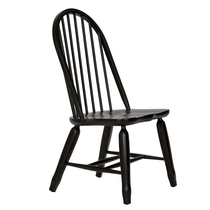 Treasures Bow Back Side Chair - Black image