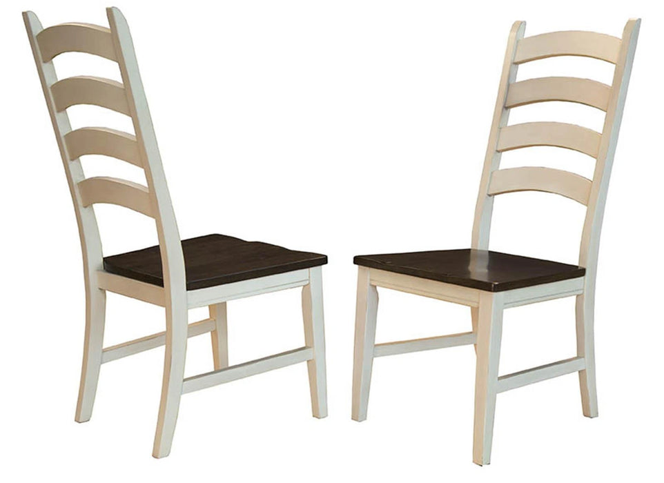 A-America Furniture Toluca Laddderback Side Chair in Cherry (Set of 2)