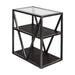 Arista Chair Side Table in Cobblestone Brown image