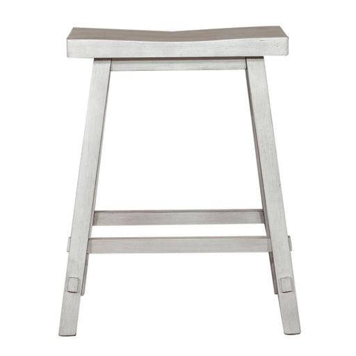Liberty Furniture Creations II 30 Inch Sawhorse Barstool in White (Set of 2) image