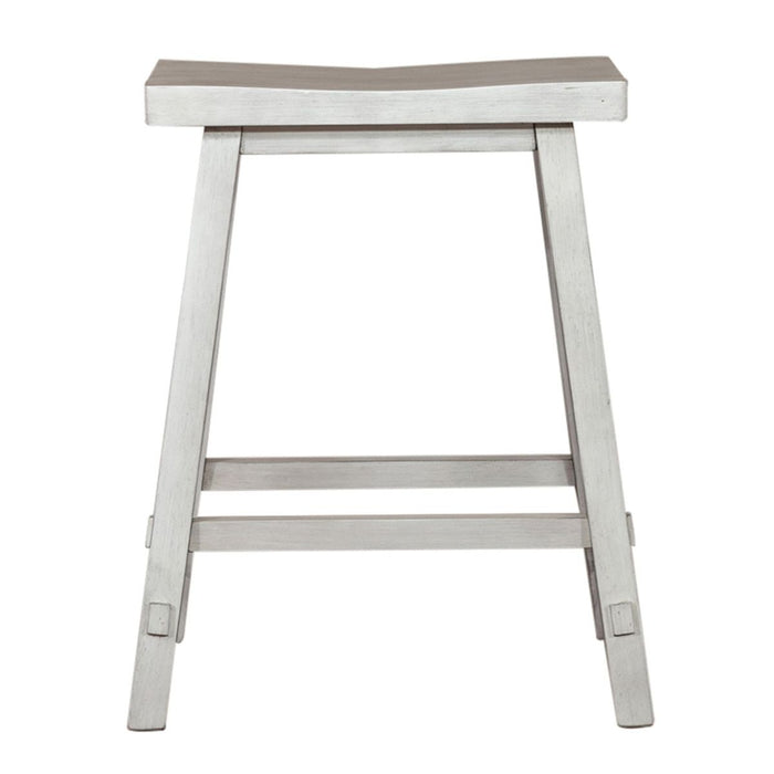 Liberty Furniture Creations II 30 Inch Sawhorse Barstool in White (Set of 2) image