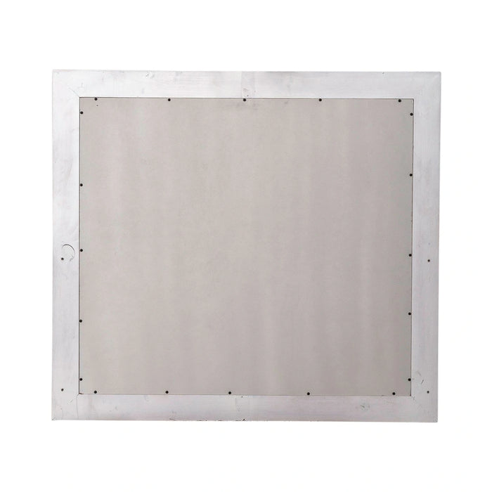 River Place Mirror in Riverstone White and Tobacco image